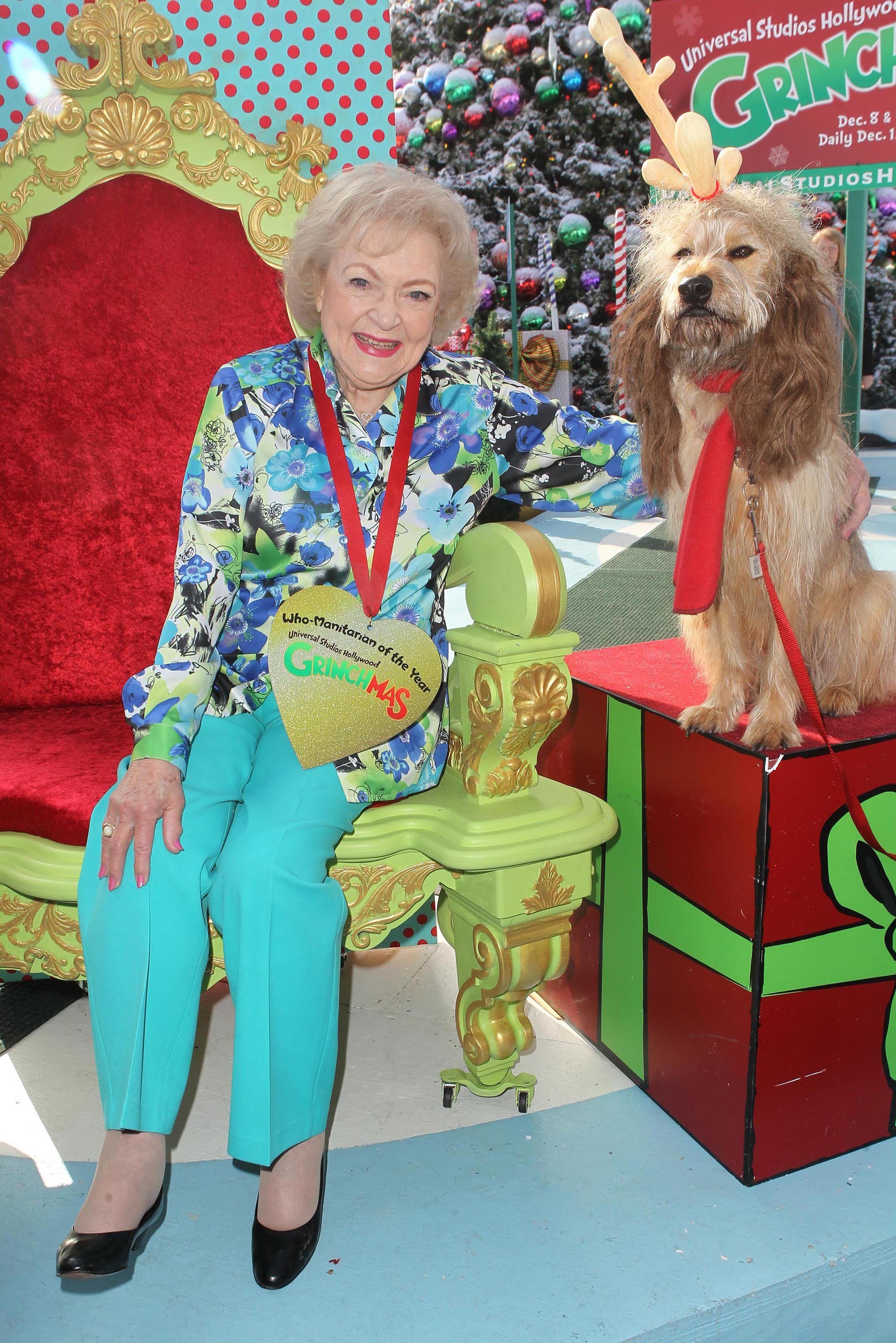 Betty White and Max the Dog