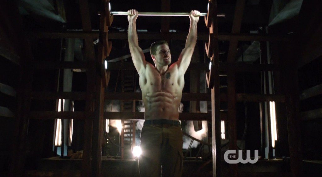 stephen amell shirtless arrow