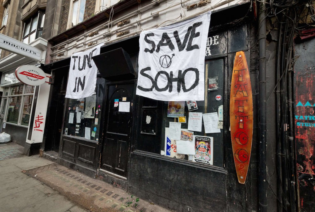 'Bohemians 4 Soho' occupy a bar in Soho, London, Britain - 25 Jan 2015