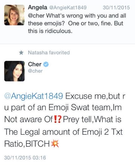 cher tweet