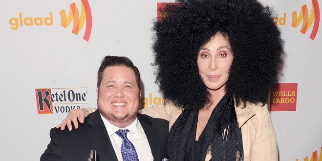 LOS ANGELES, CA - APRIL 21:  Chaz Bono and Cher backstage at the 23rd Annual GLAAD Media Awards presented by Ketel One and Wells Fargo held at Westin Bonaventure Hotel on April 21, 2012 in Los Angeles, California.  (Photo by Jason Merritt/Getty Images for GLAAD)