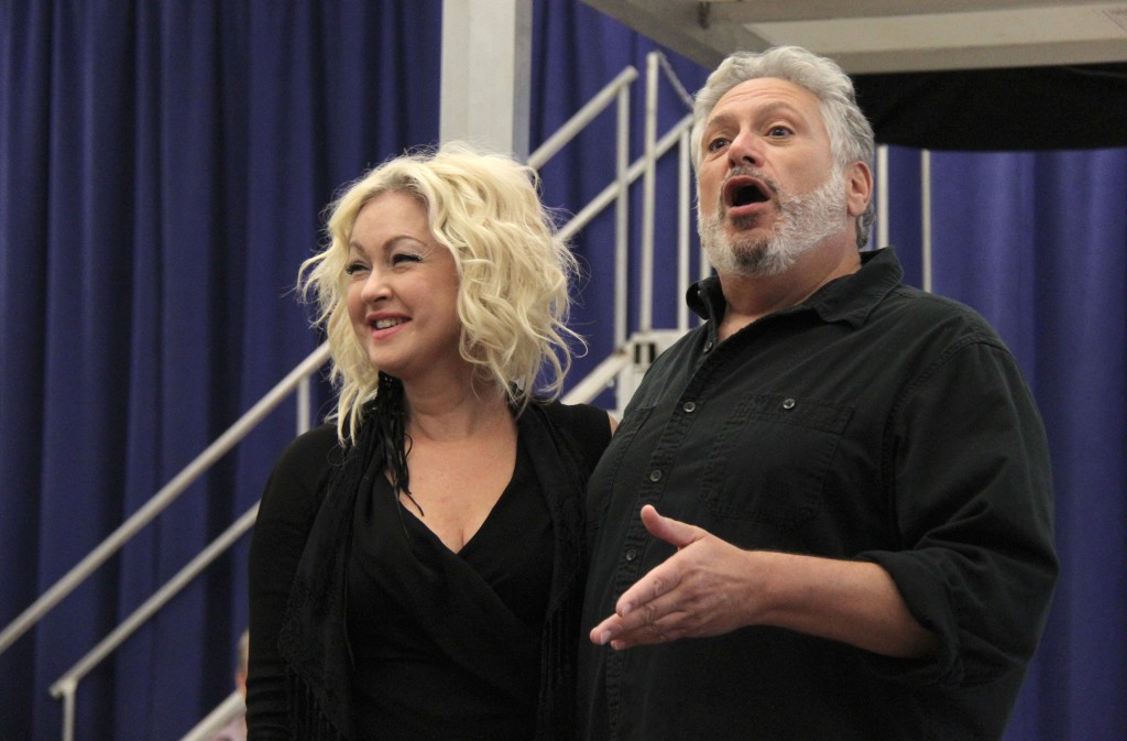 Mandatory Credit: Photo by BEI/REX Shutterstock (1853324b) Cyndi Lauper and Harvey Fierstein 'Kinky Boots' musical press preview, New York, America - 14 Sep 2012