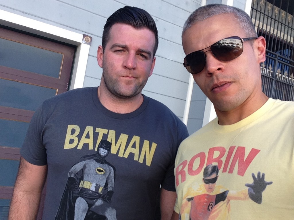 Israel (right) with his partner David.
