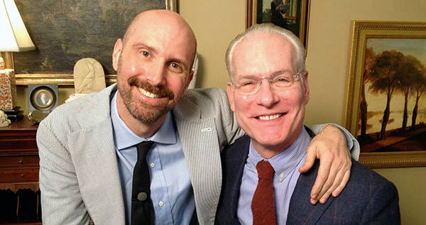 Thorpe with Tim Gunn.