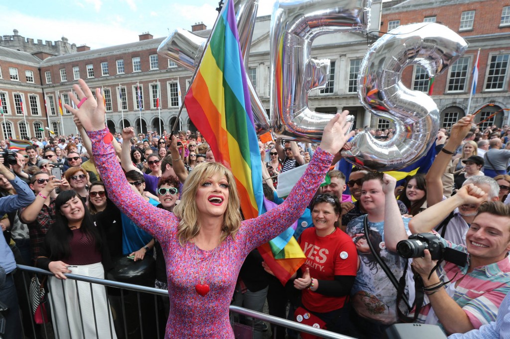 Same-sex marriage referendum, Dublin, Ireland - 23 May 2015