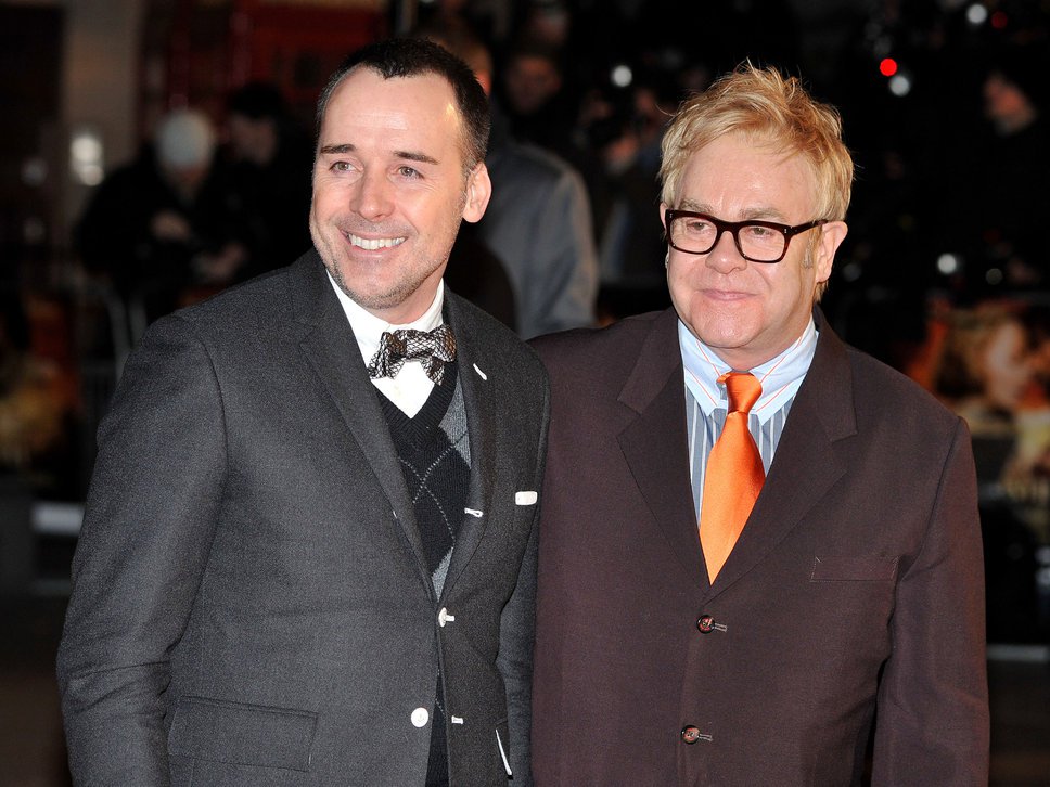 David Furnish and Elton John