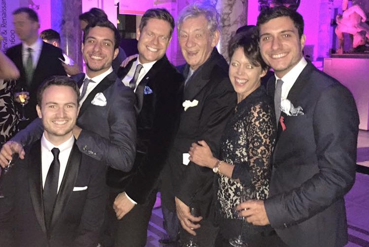 myGwork founders, members of Prism and clients with Sir Ian Mckellan at the Stonewall awards.