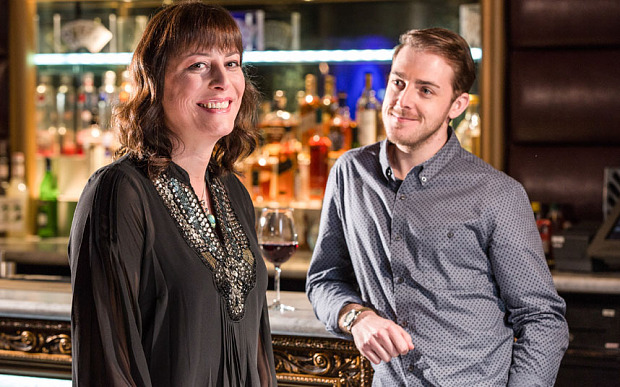 Programme Name: Boy Meets Girl - TX: n/a - Episode: 1 (No. 1) - Picture Shows: Judy (REBECCA ROOT), Leo (HARRY HEPPLE) - (C) BBC/Diverse - Photographer: Matt Squire
