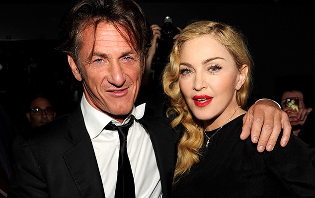 NEW YORK, NY - SEPTEMBER 24: (Exclusive Coverage) Sean Penn and Madonna attend Madonna and Steven Klein secretprojectrevolution at the Gagosian Gallery on September 24, 2013 in New York City. (Photo by Kevin Mazur/Getty Images)