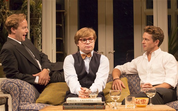 Geoffrey Streatfeild (Daniel), Jonathan Broadbent (Guy) and Julian Ovenden (John) in My Night With Reg. Photo by Johan Persson..jpg