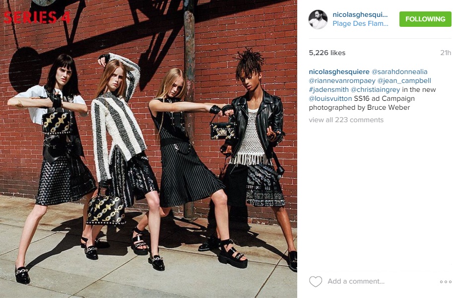 Jaden Smith is revealed as the new face of Louis Vuitton WOMENSWEAR