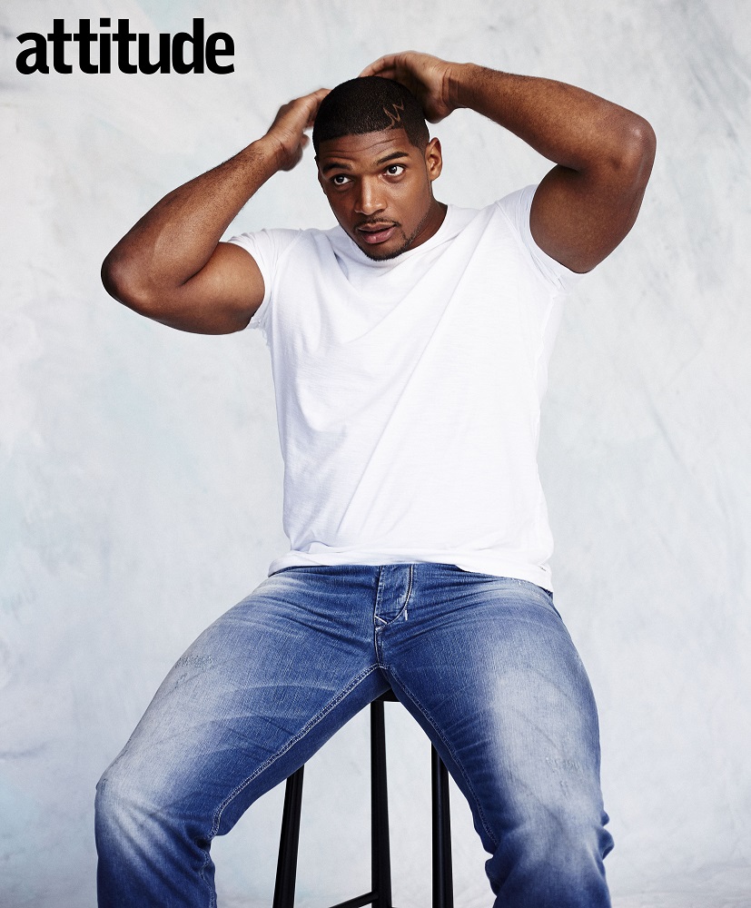 Michael Sam, NFL Football Player, shot for Attitude Magazine, April 2016 Cover