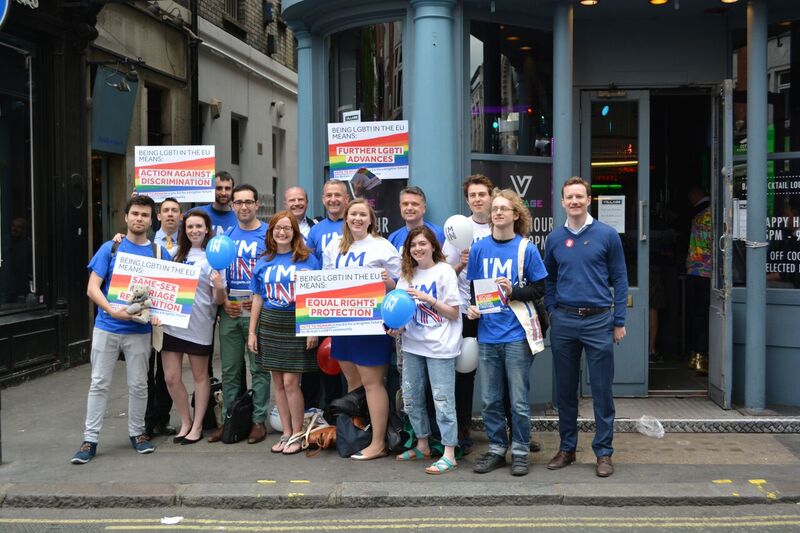 Stronger In campaigners in London's Soho last week.