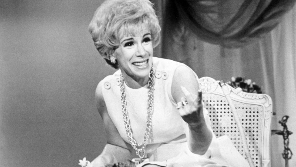 1969, American comedian Joan Rivers laughs while hosting the television program 'That Show'. (Photo by Getty Images/Getty Images)