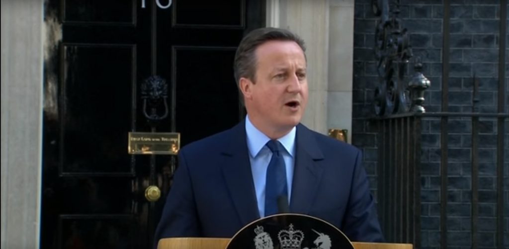 David Cameron resigns 2