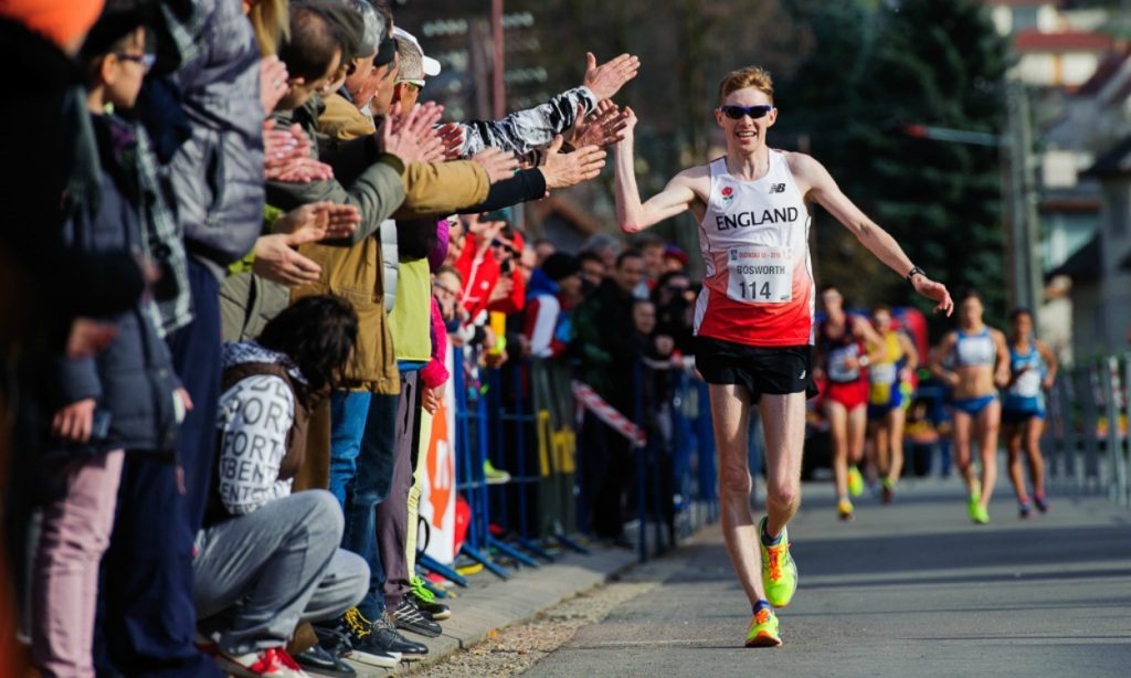 Tom racewalking in Slovakia