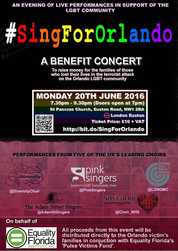 #SingForOrlando- help support the families affected by the atrocity