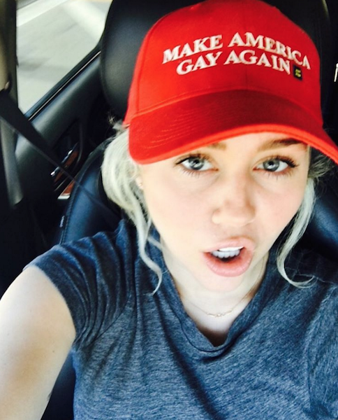 Miley Cyrus Makes America Gay Again Attitude