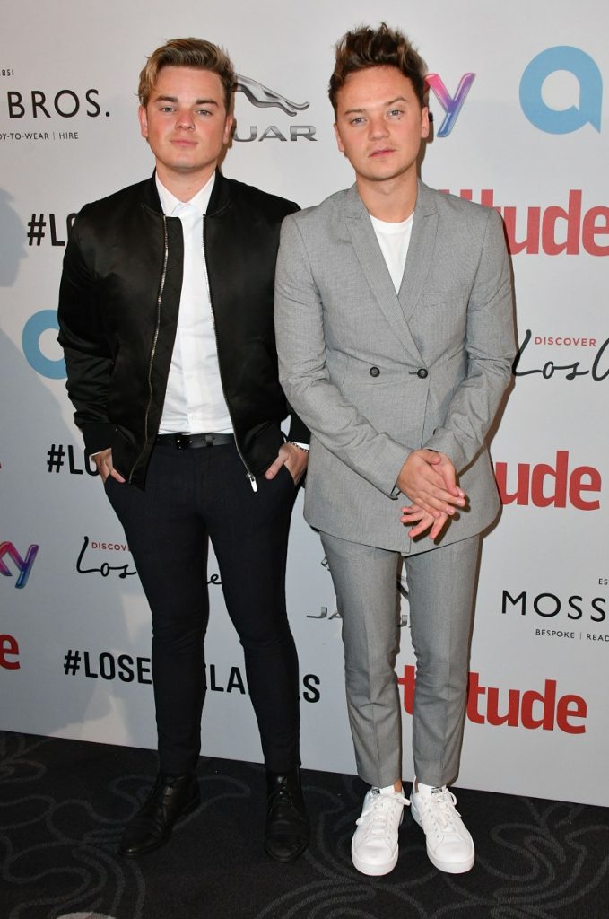 Mandatory Credit: Photo by Nils Jorgensen/REX/Shutterstock (6196672bw) Jack Maynard and Conor Maynard Attitude Magazine Awards, London, UK - 10 Oct 2016 Gay lifestyle magazine's awards ceremony celebrating entertainment, lifestyle, politics and fashion, sponsored by Virgin Holidays, this year's awards benefits the Elton John Aids Foundation, at 8 Northumberland Avenue, London.