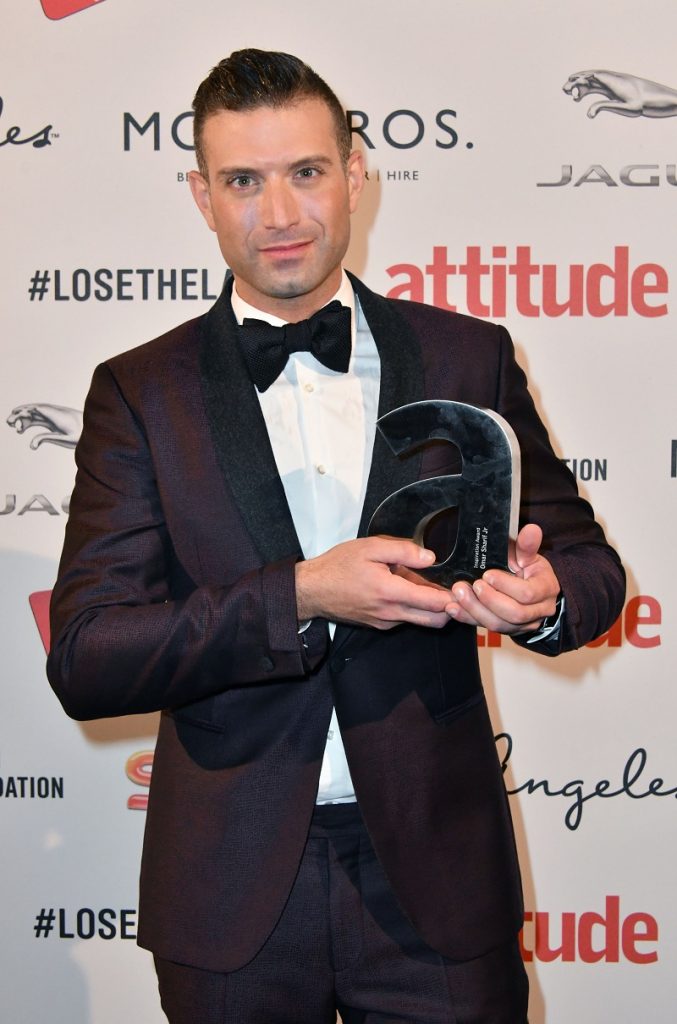 Mandatory Credit: Photo by Nils Jorgensen/REX/Shutterstock (6196672fd) Omar Sharif Jr, Inspiration Award Winner Attitude Magazine Awards, London, UK - 10 Oct 2016 Gay lifestyle magazine's awards ceremony celebrating entertainment, lifestyle, politics and fashion, sponsored by Virgin Holidays, this year's awards benefits the Elton John Aids Foundation, at 8 Northumberland Avenue, London.