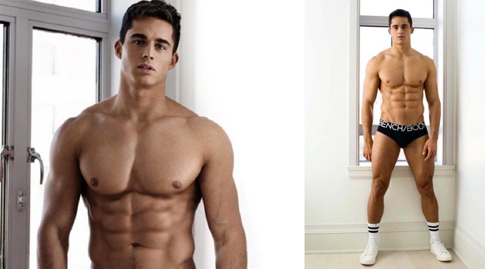 Pietro Boselli dons socks and skimpy briefs in smoking new Bench