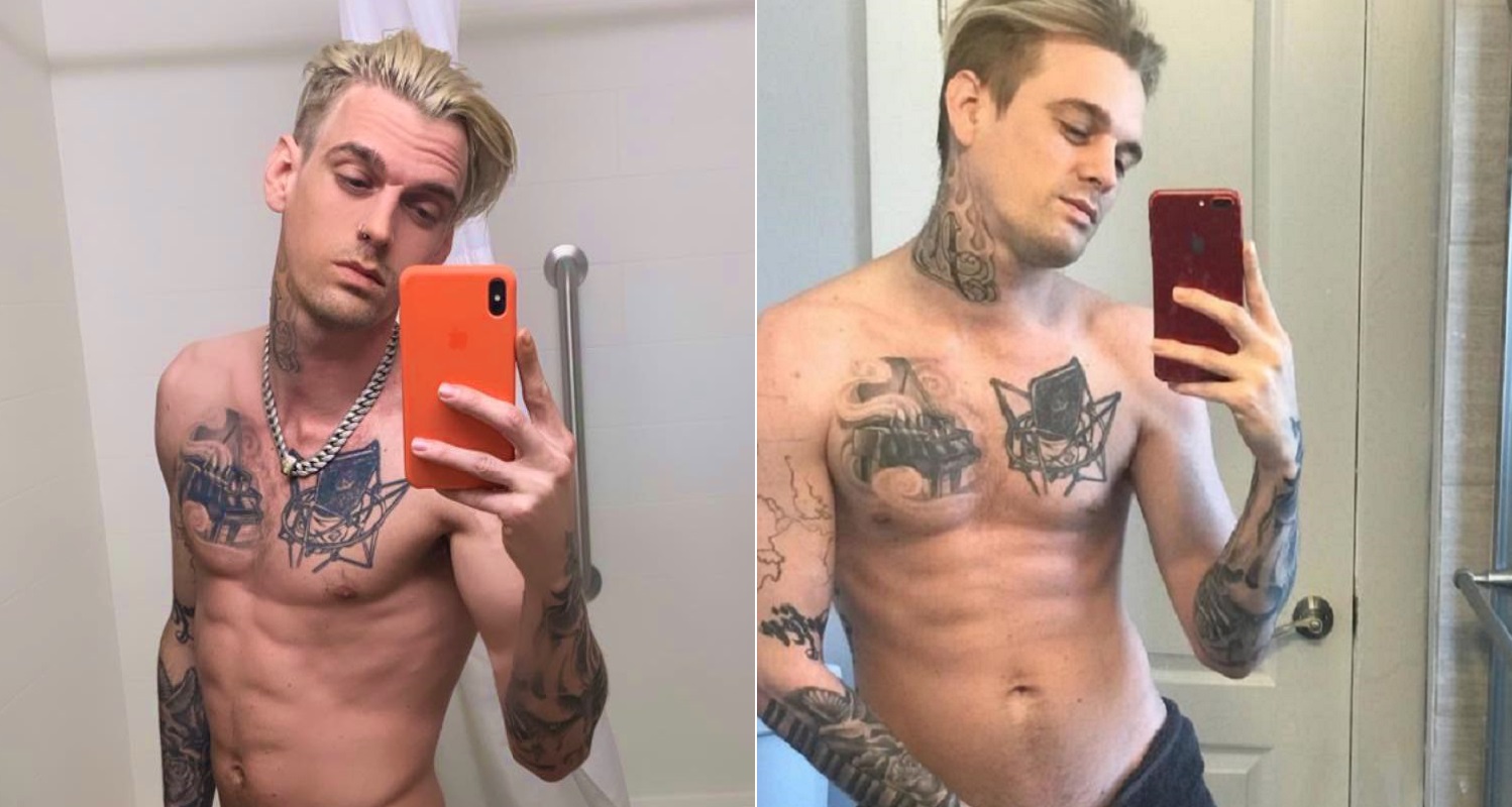 Aaron Carter Poses Nude While Declaring Single Status In