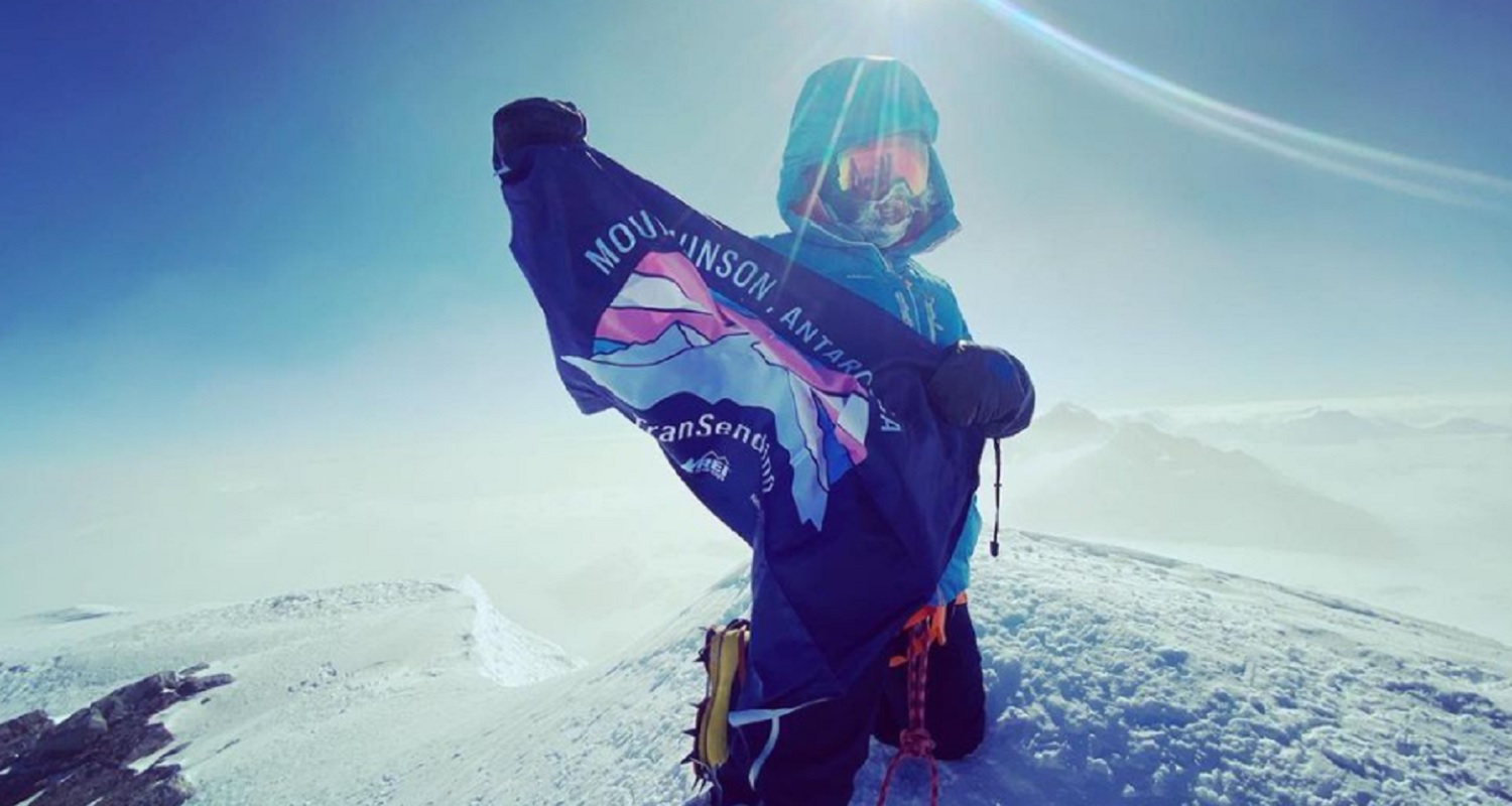 Climber plants trans Pride flag atop Antarctica's highest peak: 'Our ...