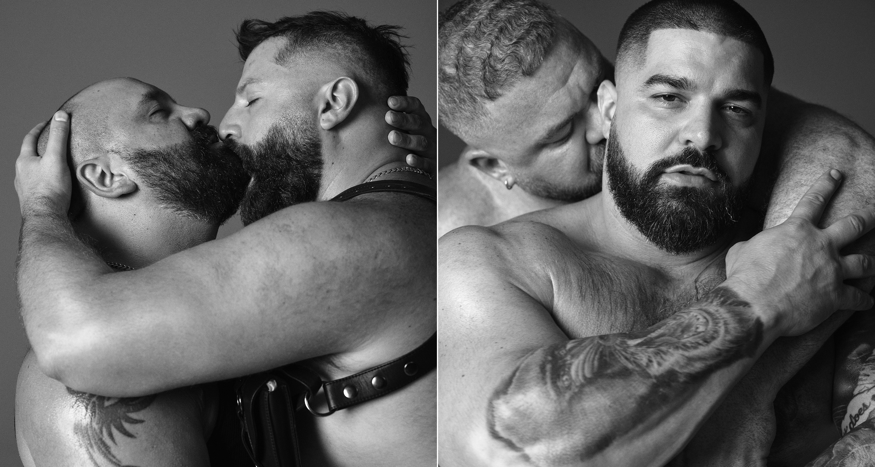 Hairy gay muscle bears