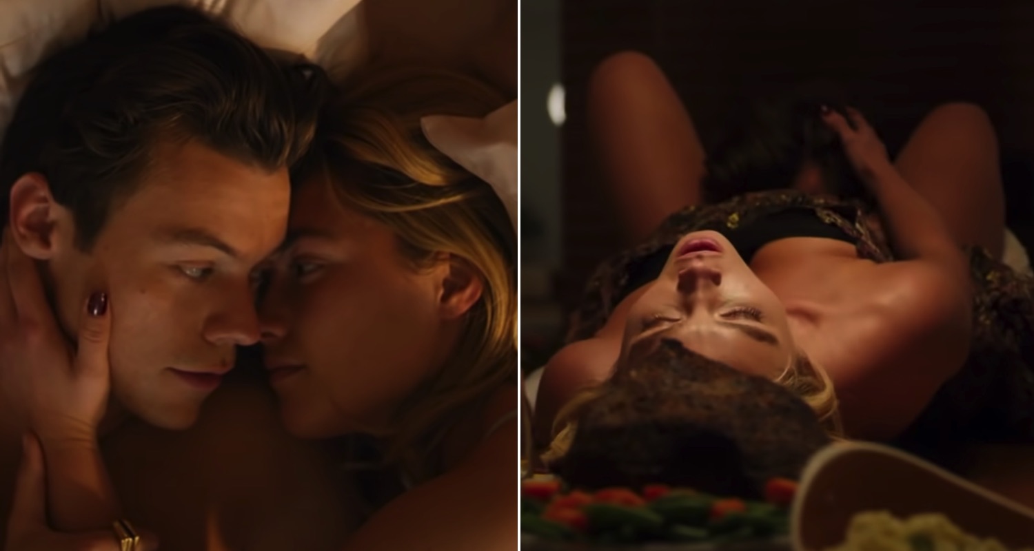 Sex scene from don't worry darling