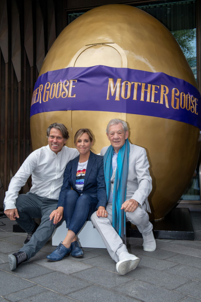 John Bishop, Mel Giedroyc, and Sir Ian McKellen launch Mother Goose.