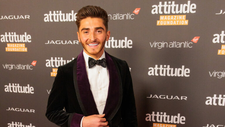 Josh Cavallo on the red carpet at the 2022 Virgin Atlantic Attitude Awards, powered by Jaguar