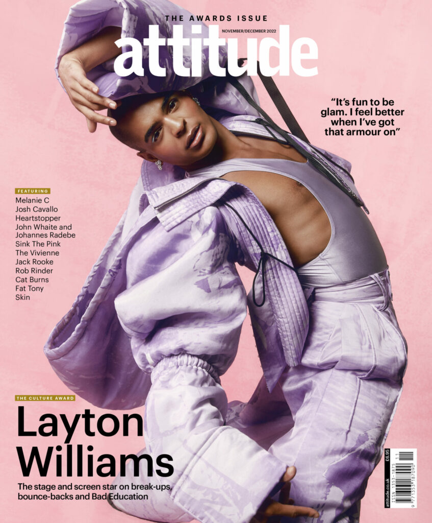 Layton Williams on the cover of Attitude