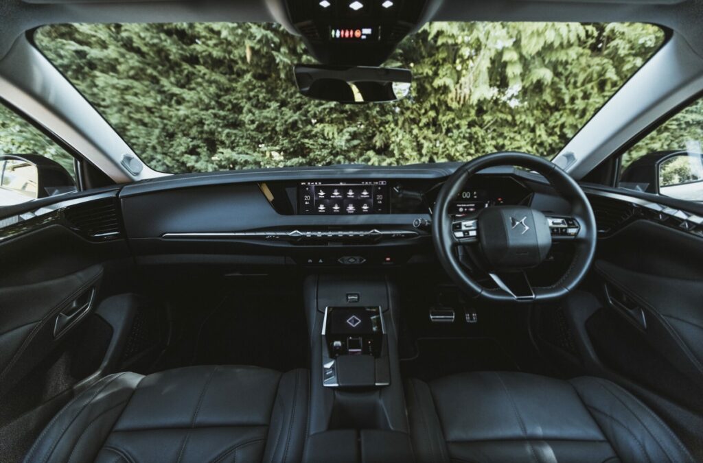 The plush interior of the DS 4