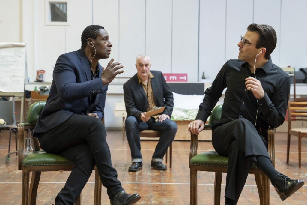 David Harewood and Zachary Quinto in Best of Enemies