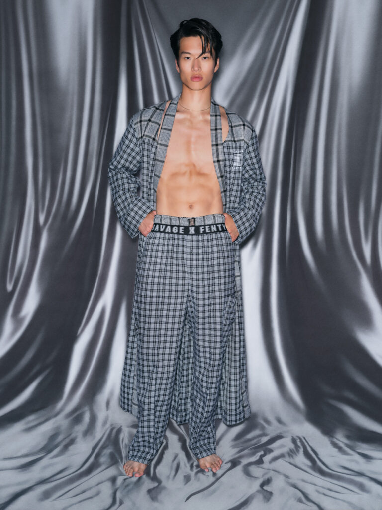 Nick Kim models SXF Holiday Lounge Collection