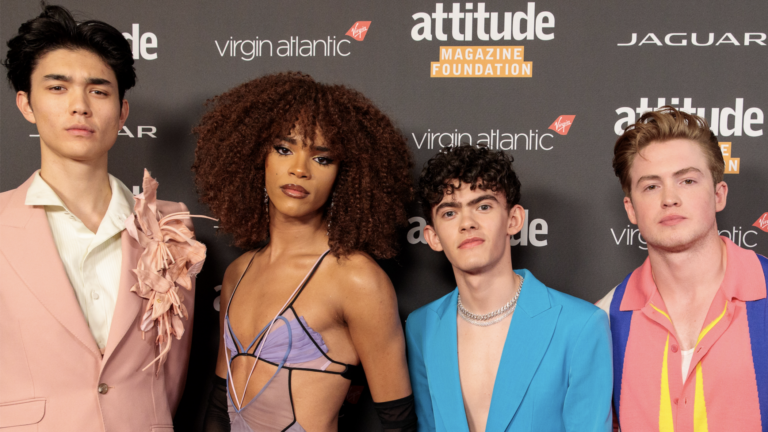 The Heartstopper cast at the Attitude Awards