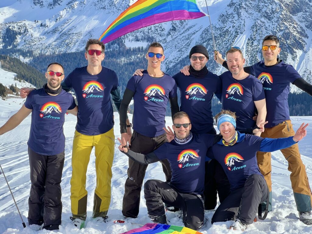 Week team at Arosa Gay Ski Week