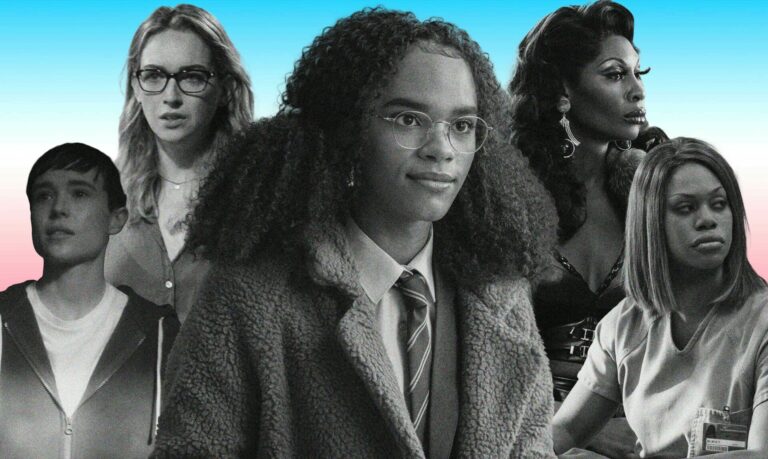 Elliot Page, Jamie Clayton, Yasmin Finney, Dominique Jackson, and Laverne Cox