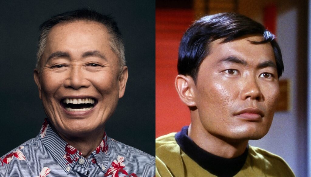George Takei today and when he was in Star Trek