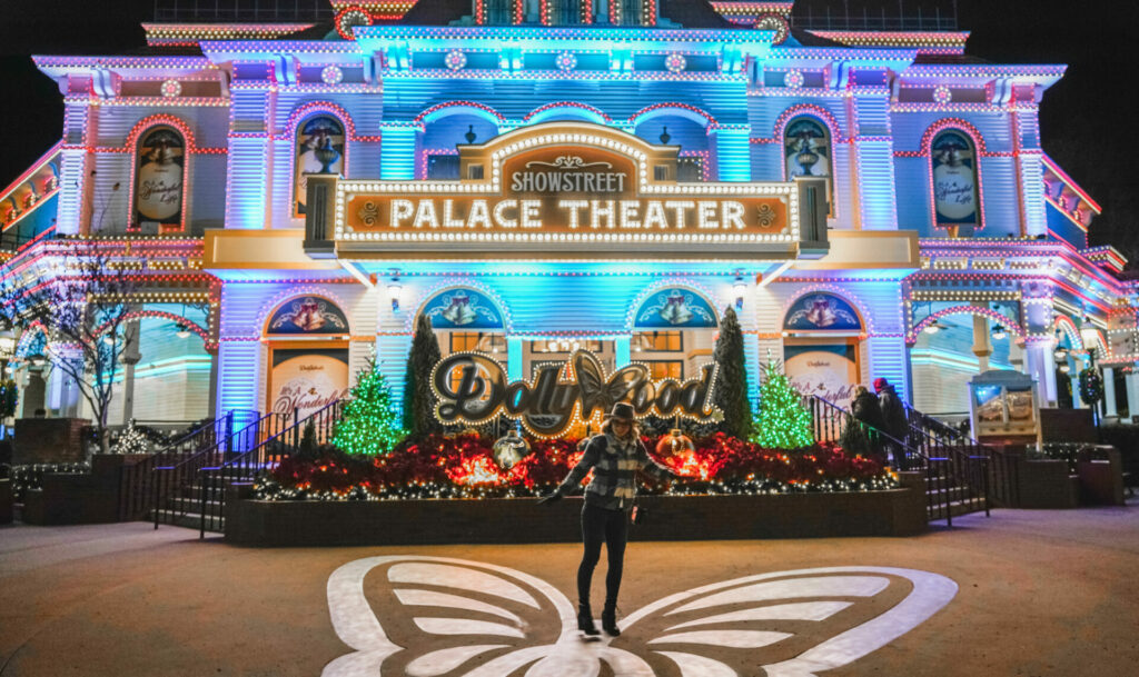 Dollywood during the holidays in Pigeon Forge, Tennessee.