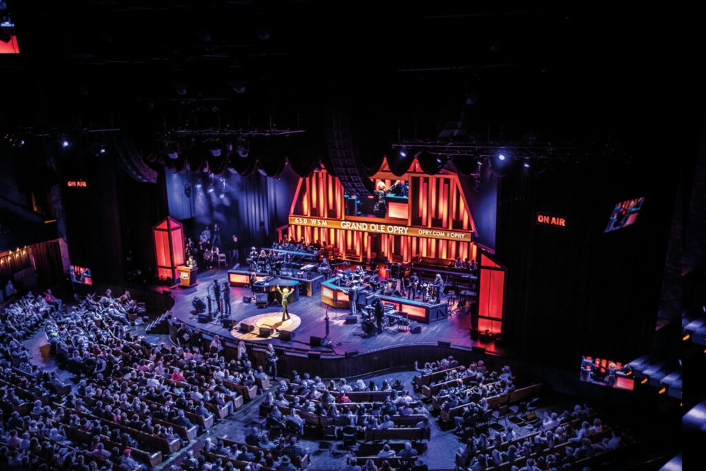 Maggie Rose performs at the Grand Ole Opry in Nashville, Tennessee.