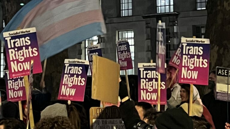 Trans Rights signs