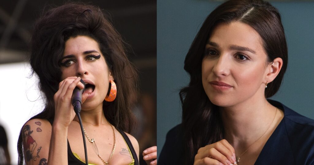 Amy Winehouse and Marisa Abela