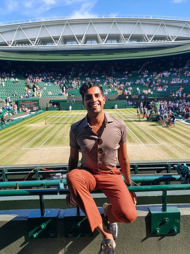 Rakshet Sachdev at Wimbledon