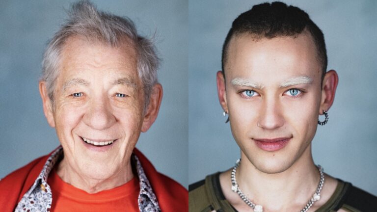 Ian McKellen and Olly Alexander in ‘PRIDE 50’ exhibition (Image: Thomas Knights)