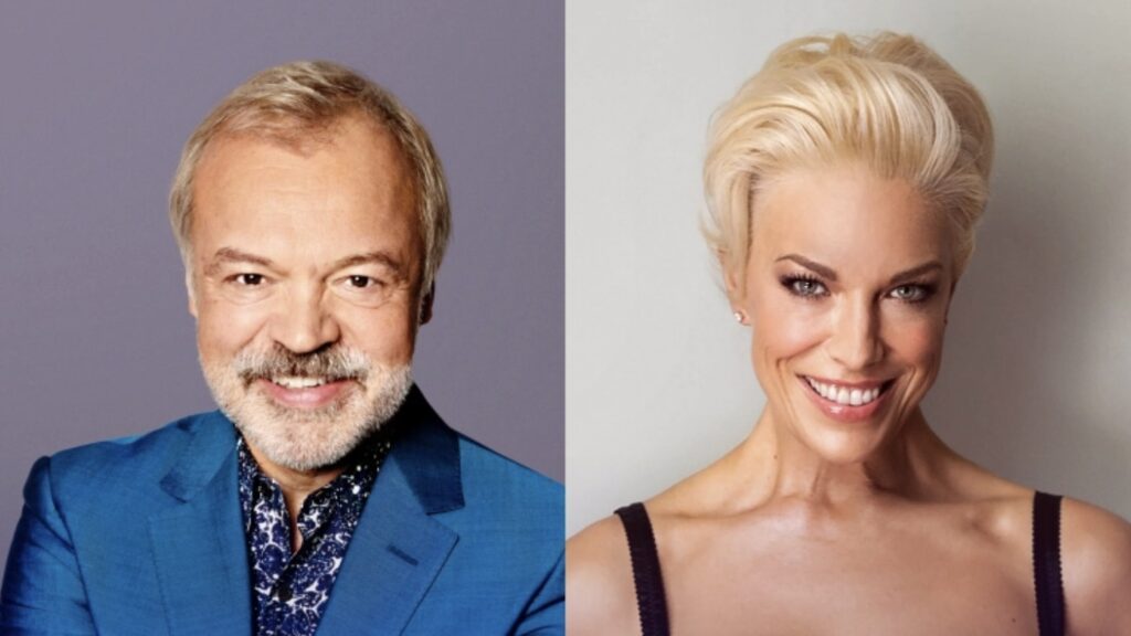 Graham Norton and Hannah Waddingham to host the 2023 Eurovision Song Contest (Image: BBC)