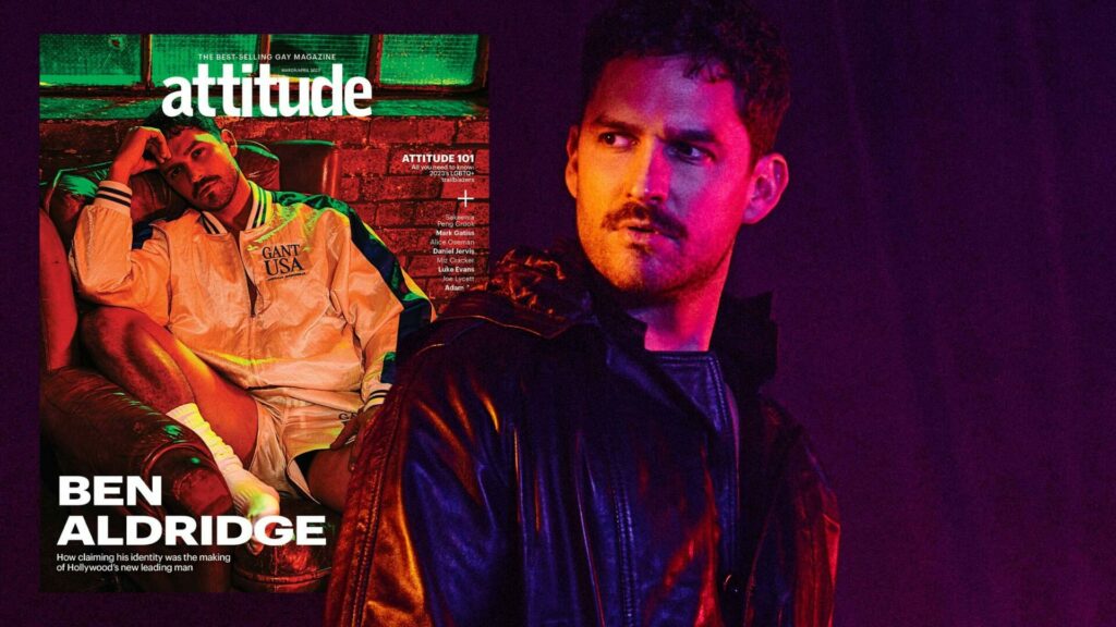 Ben Aldridge on the cover of issue of Attitude 351