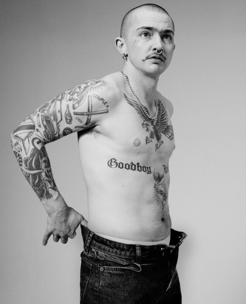 Transmasc fashion brand stages 90-style shoot - in 9 gorgeous pics