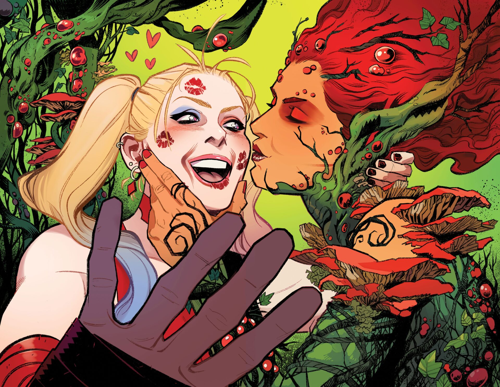 Pride connecting covers for Harley Quinn #31 and Poison Ivy #13