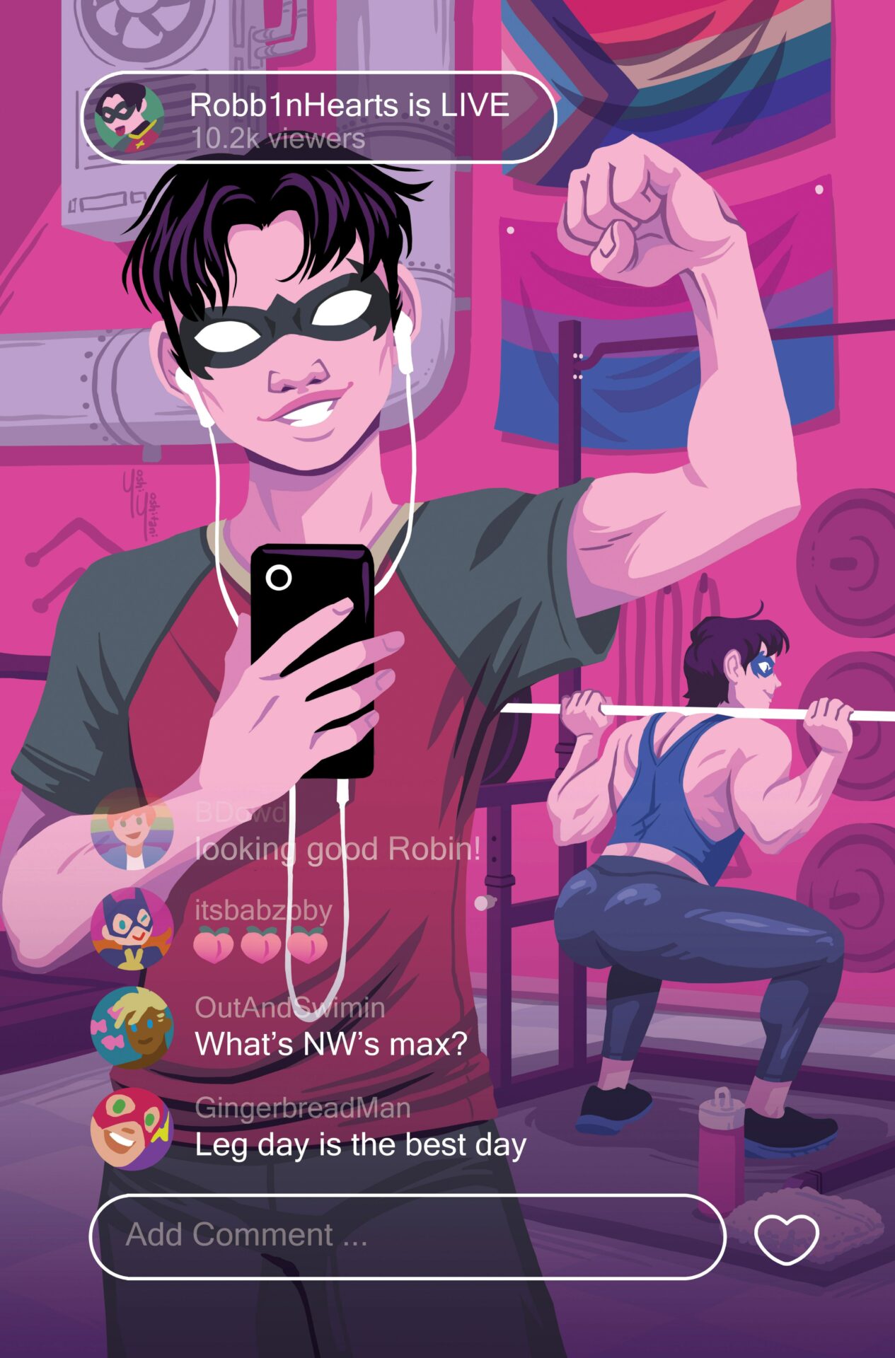 Pride cover for Nightwing #105
